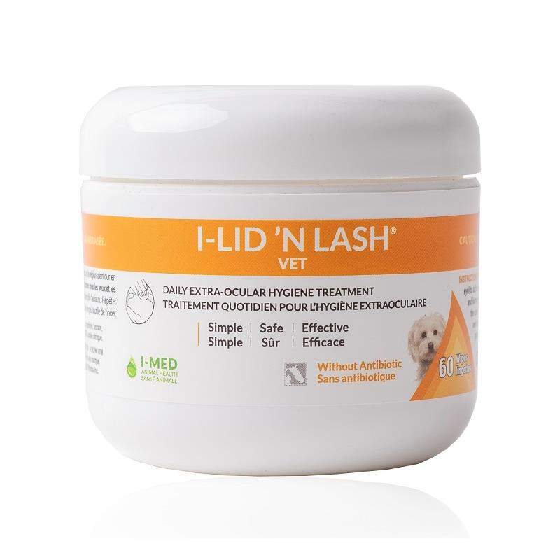 I-Lid 'n Lash Hygiene Vet Wipes, 60 Count