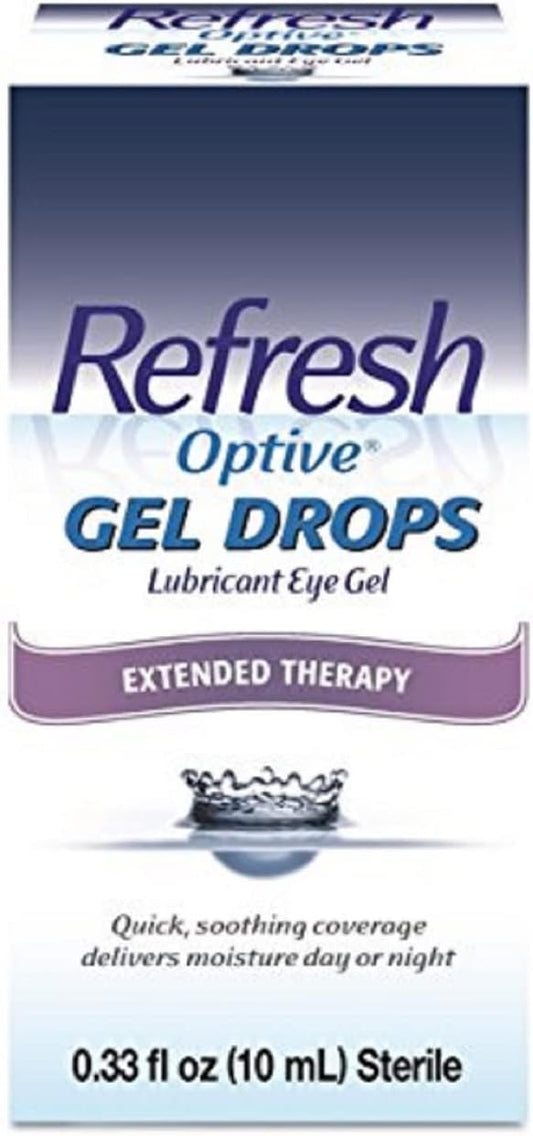 Refresh Optive Gel Drops Lubricant Eye Gel, 0.33 Fl Oz