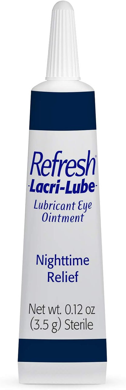 Refresh Lacri-Lube Lubricant Eye Ointment, Nighttime Relief, 0.12 Oz Sterile