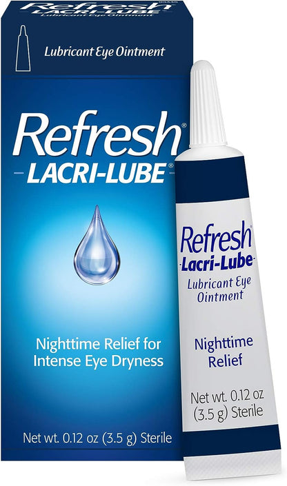 Refresh Lacri-Lube Lubricant Eye Ointment, Nighttime Relief, 0.12 Oz Sterile