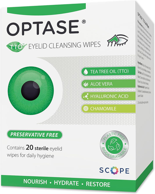 Optase Tea Tree Oil Eyelid Wipes