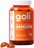 Goli Nutrition Triple Action Immune Gummies, 60 count