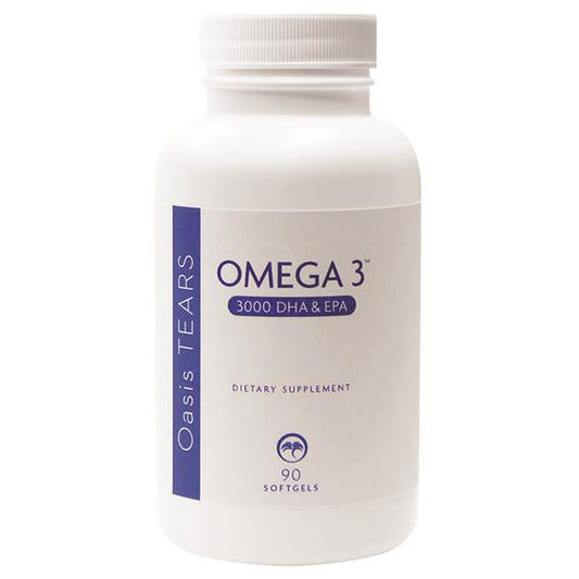 Oasis Tears Omega 3 Fish Oil 3000 DHA & EPA 90 Softgels