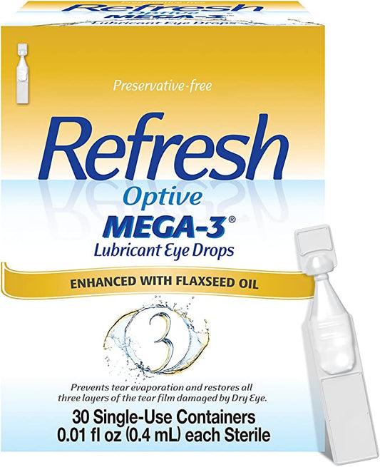 Refresh Optive MEGA-3® Preservative-Free Lubricant Eye Drops