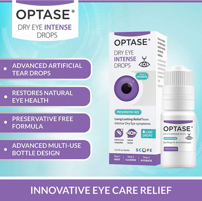 Optase Dry Eye Intense Drops - Preservative Free Eye Drops