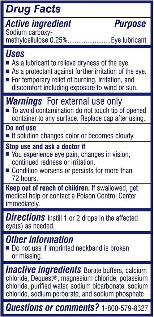 TheraTears Dry Eye Therapy Eye Drops for Dry Eyes, 1.0 Fl Oz