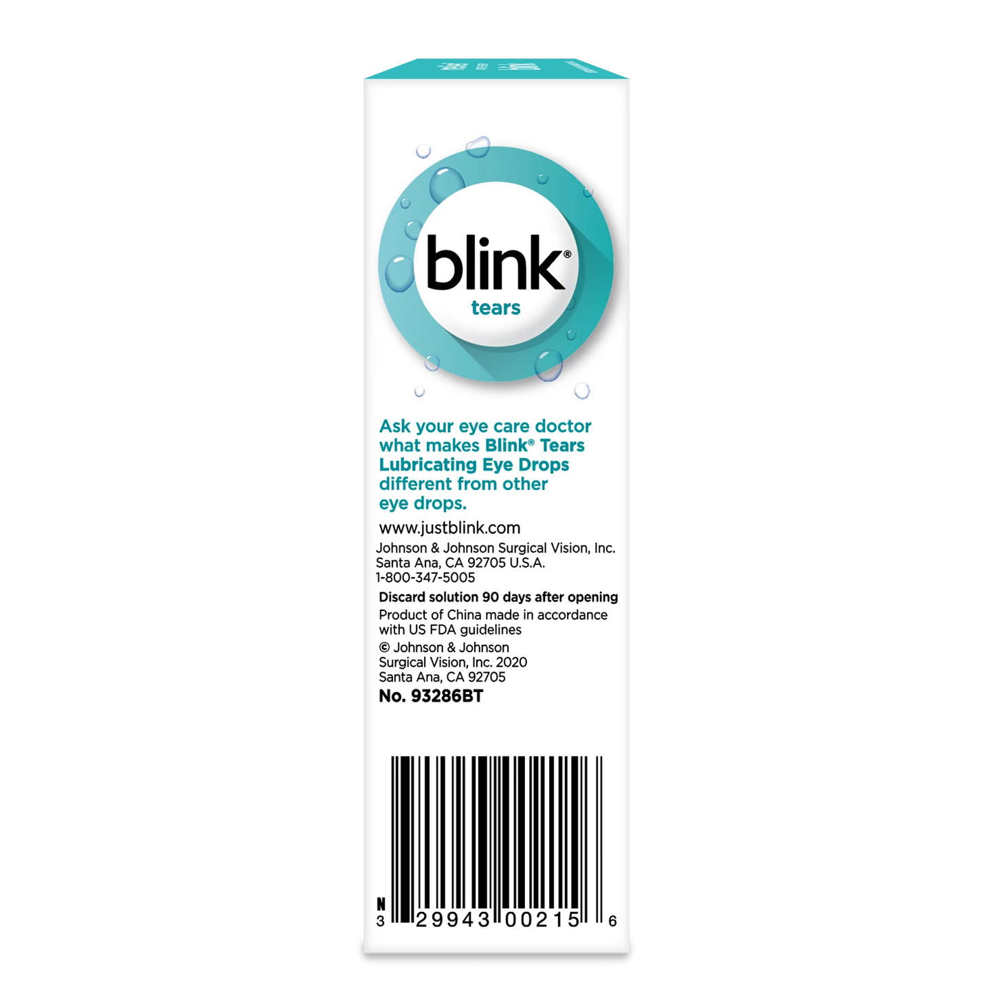 Blink Tears Eye Drops Size 0.5 fl. Oz.