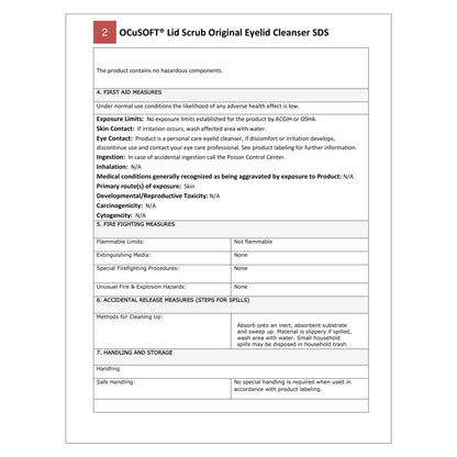 Ocusoft Lid Scrub Original Compliance Kit