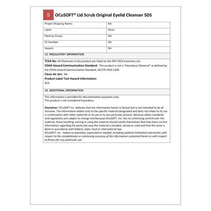 Ocusoft Lid Scrub Original Compliance Kit