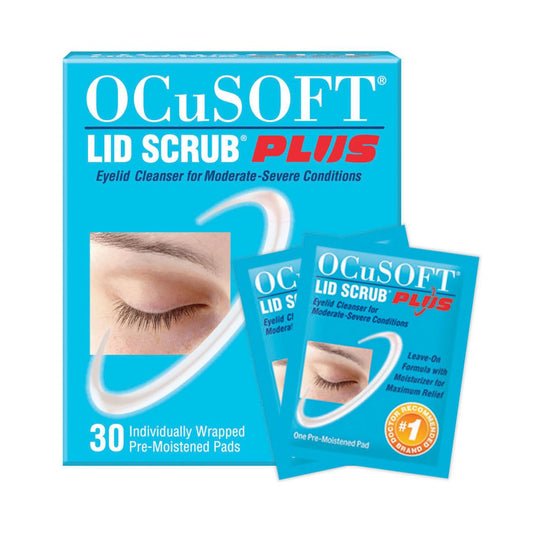 Ocusoft Lid Scrub Plus Pre-Moistened Pads - 30 Ct