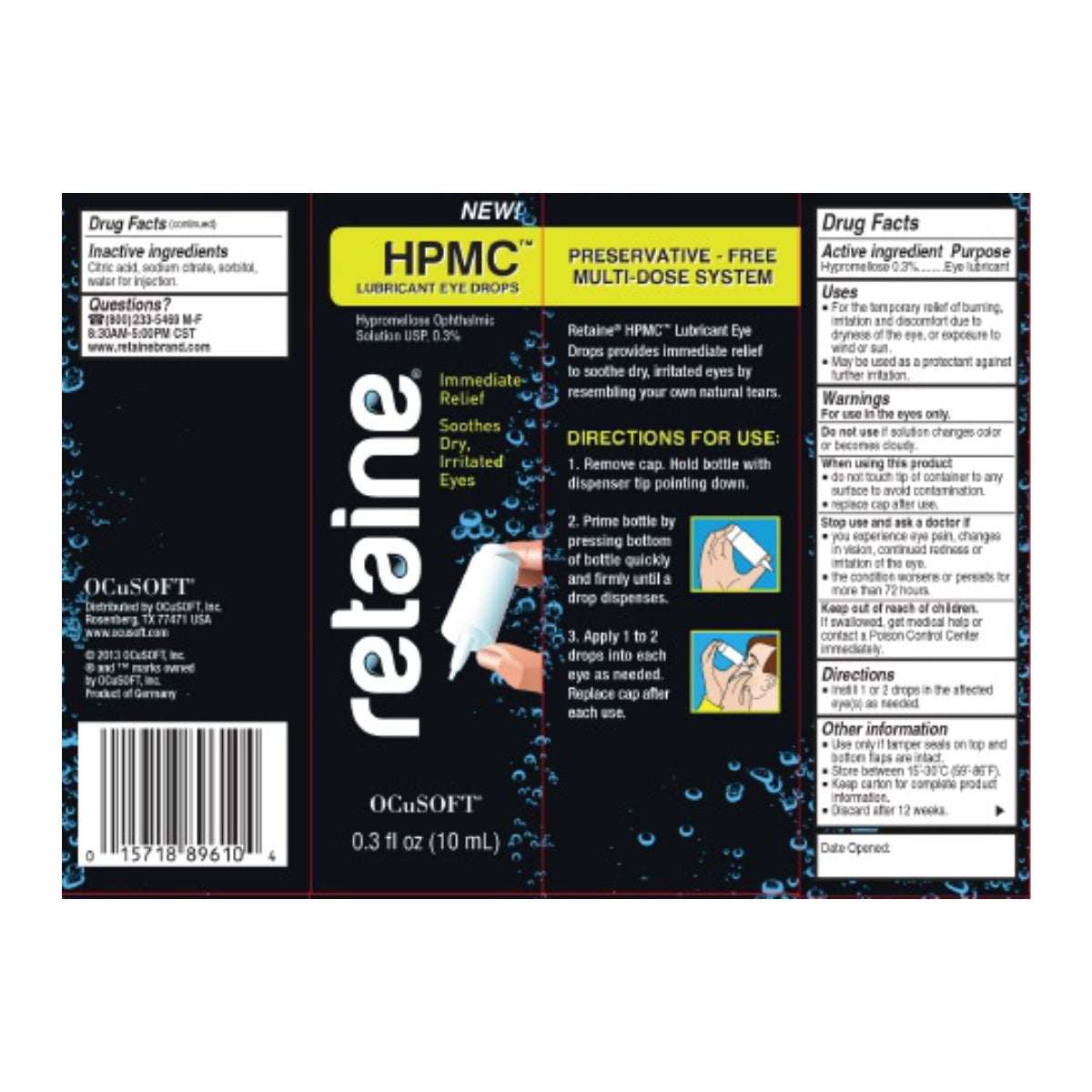 RETAINE HPMC 0.3% 10ML
