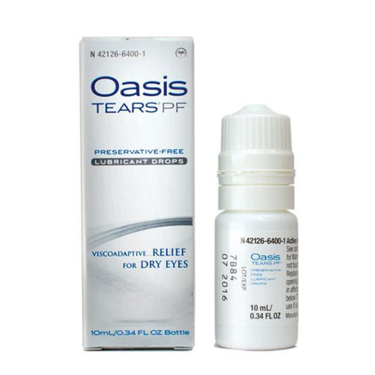 Oasis TEARS PF Lubricant Eye Drops Bottle