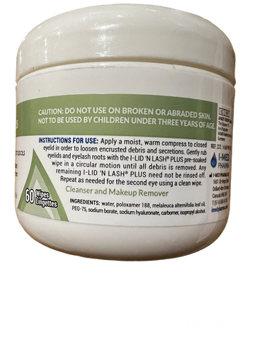 I-lid ‘n Lash Plus Tea Tree Oil 60 Wipes